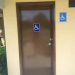 accessible toilet with paths