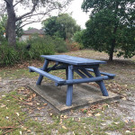 tennis club picnic table no path