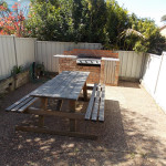 Mollymook Aquarius bbq area with picnic table
