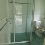 bathroom shower - no hand rails